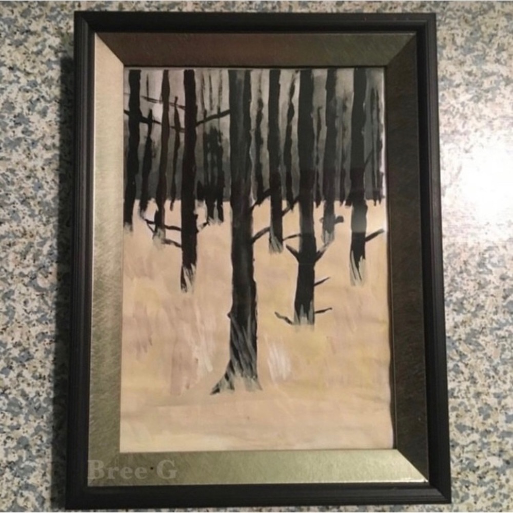 NEW ORIGINAL "THE FOREST" GOTH
HALLOWEEN ART PRINT